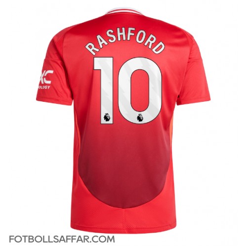 Manchester United Marcus Rashford #10 Hemmatröja 2024-25 Kortärmad